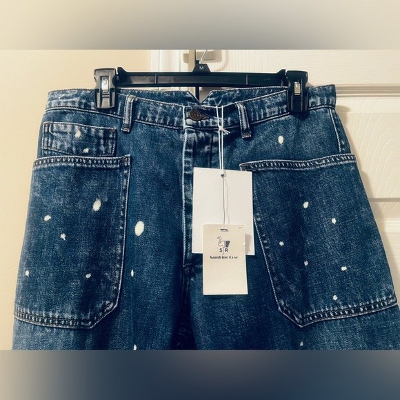 Sandrine Rose with Free People NWT high-rise 5 button closure - Picture 2 of 11